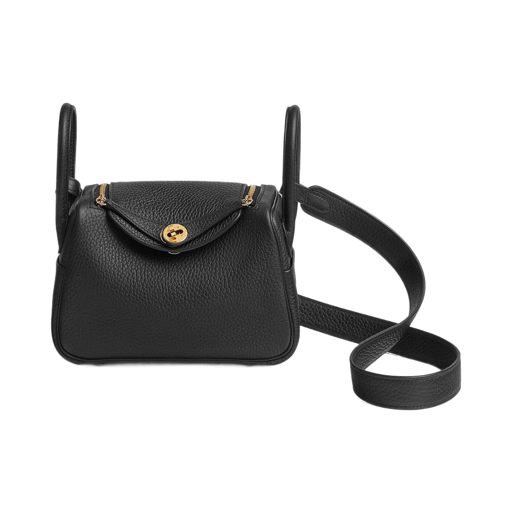 에르메스 윈디2 미니백 클레망스 & 골드 하드웨어 누아