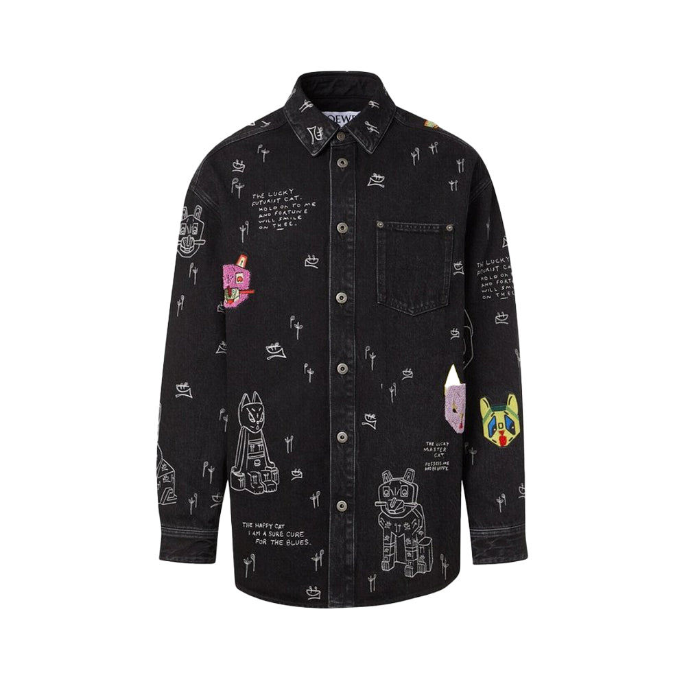 로에베 X 루이스웨인 오버셔츠 데님 블랙(국내배송)(당일배송)