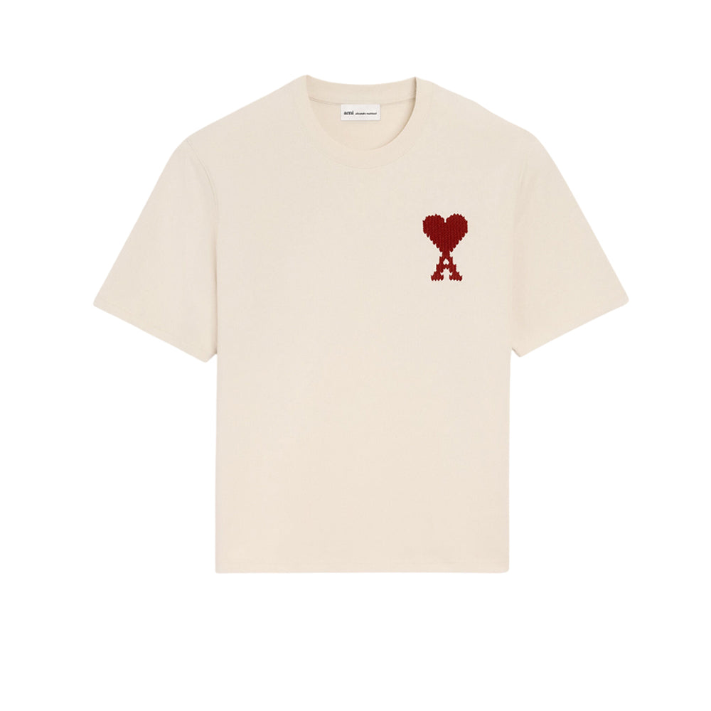 아미 드 꾀흐 오버핏 자수 반팔 티셔츠(국내배송)(당일배송)(2COLOR)