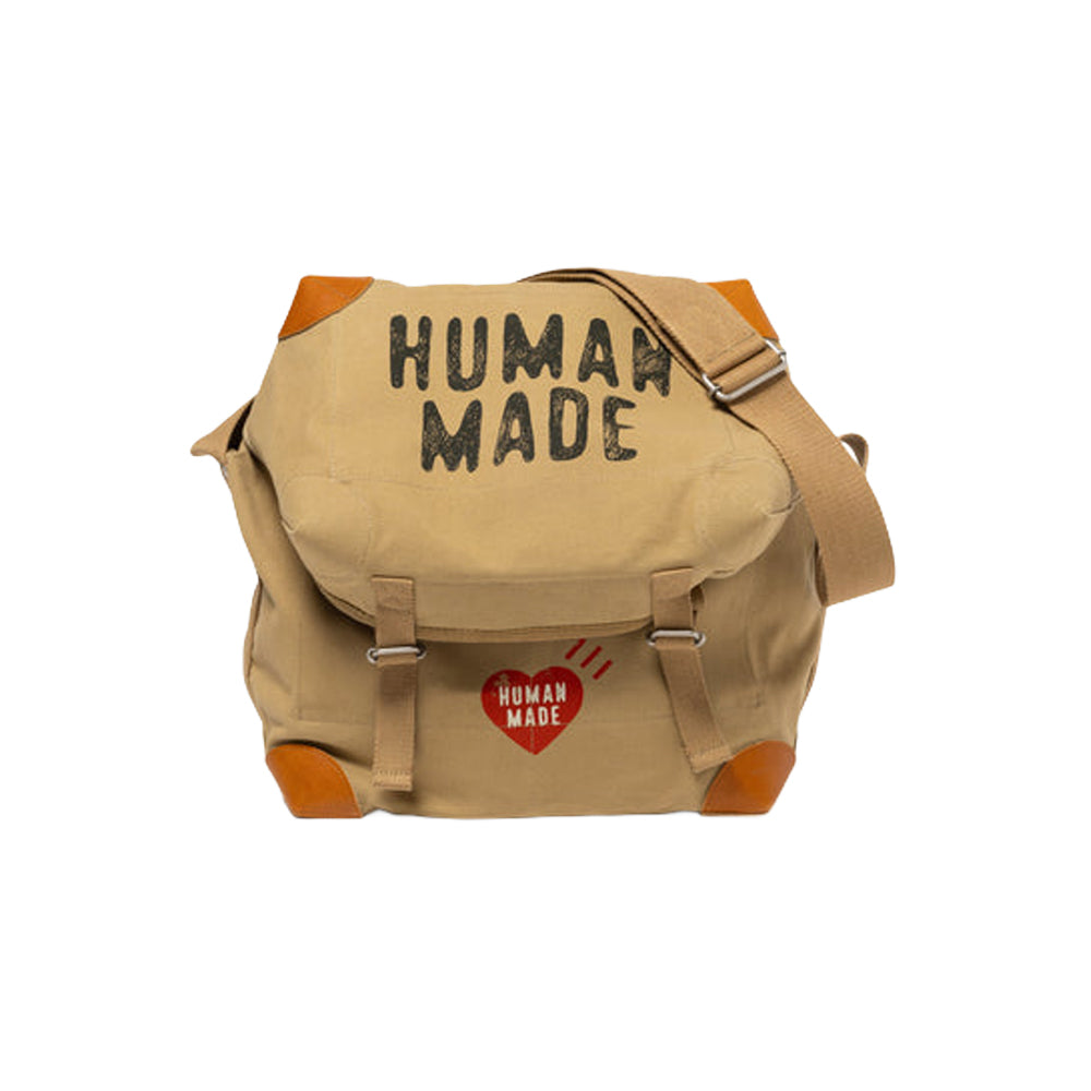 휴먼 메이드 캔버스 숄더백 브라운