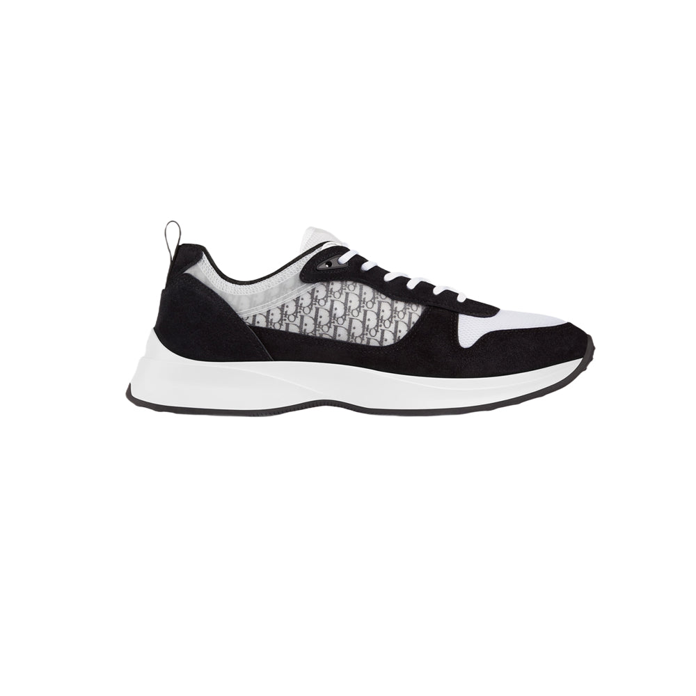 디올 B25 러너 스니커즈 블랙 스웨이드 화이트 테크니컬 메쉬 블랙 디올 오블리크 캔버스(국내배송)(당일배송)