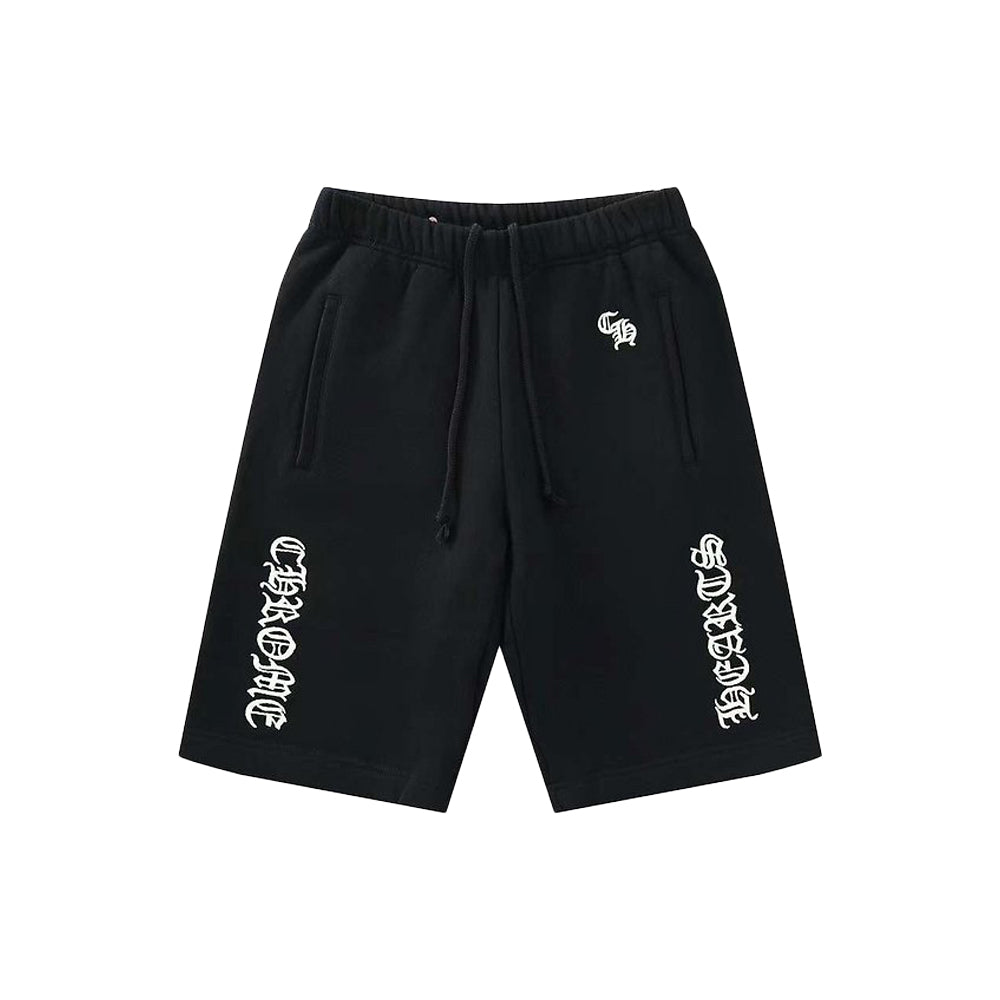 크롬하츠 슬로 라이드 레터링 로고 자수 스웻 쇼츠 반바지(국내배송)(당일배송)