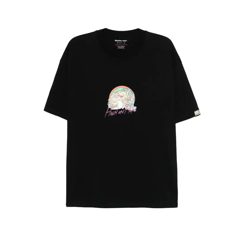 마틴 로즈 하이 온 호프 블랙 오버사이즈 티셔츠(국내배송)(당일배송)