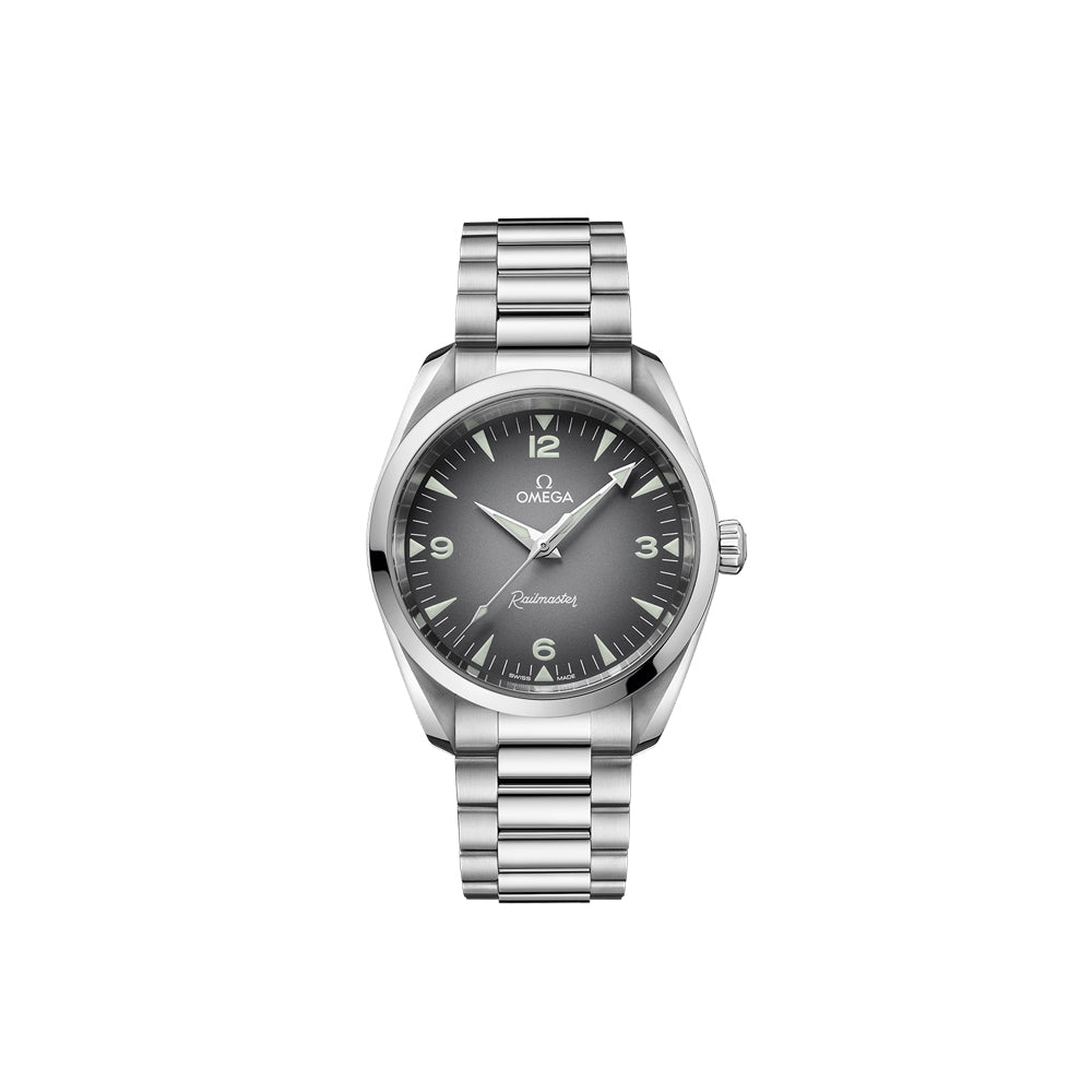 오메가 씨마스터 레일마스터 크로노그래프 스틸그레이 38MM