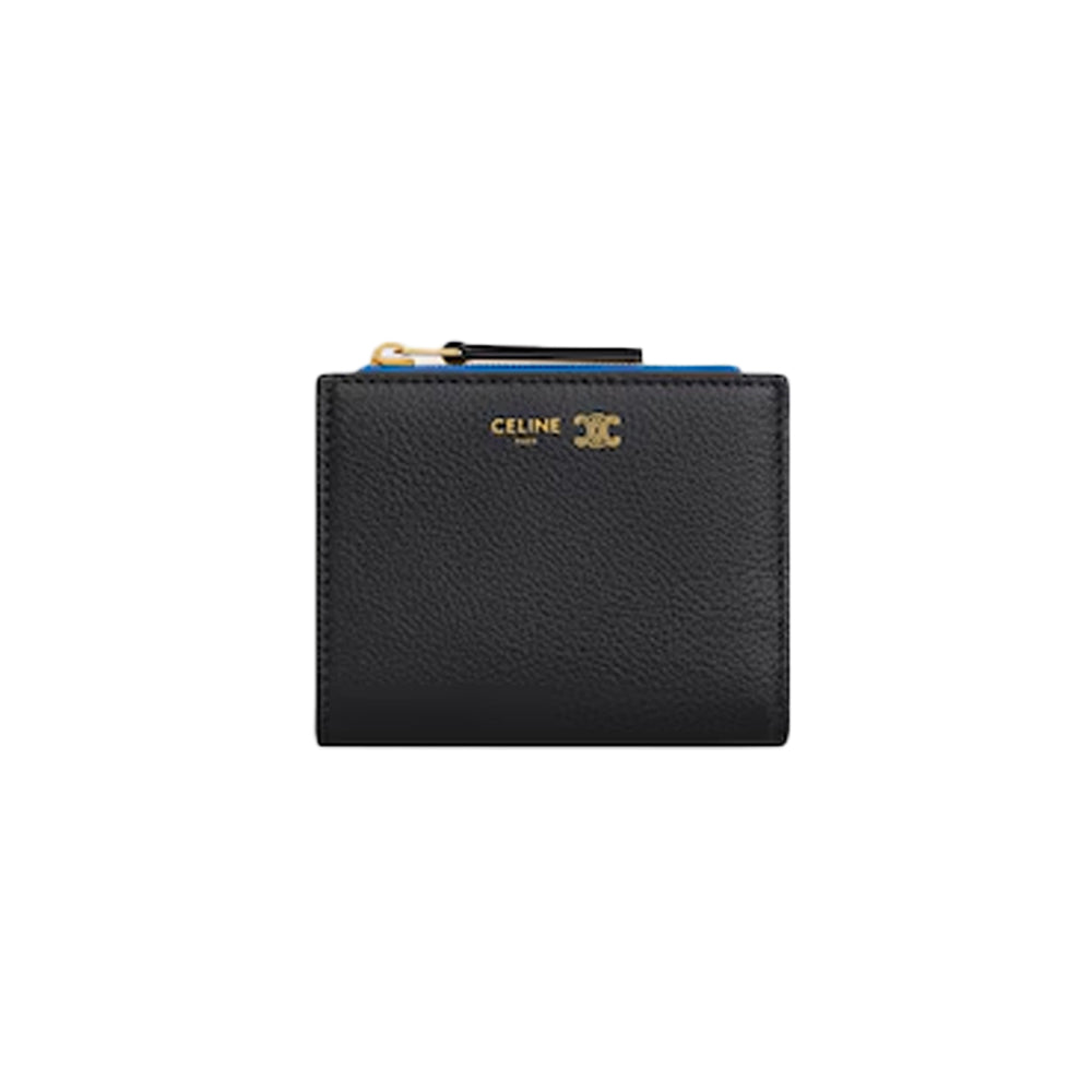 셀린느 트리옹프 스탬핑 컴팩트 지갑 서플 그레인 카프스킨