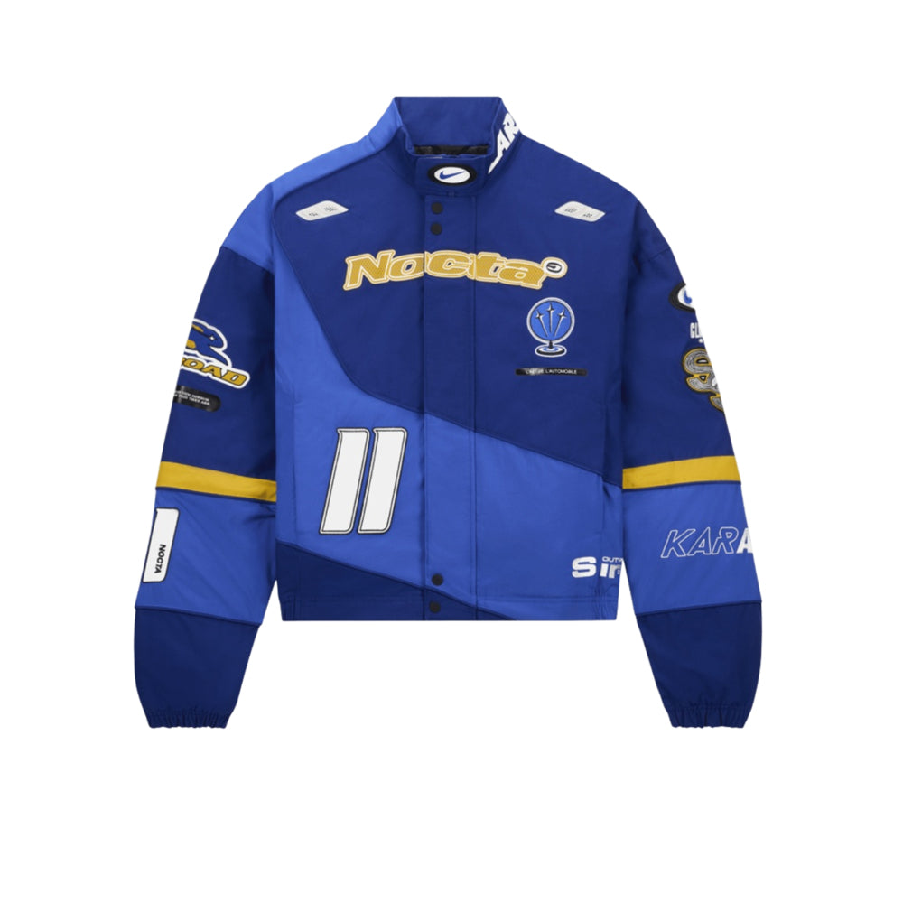 나이키 x 드레이크 녹타 x 카아르데로또모빌 레이싱 자켓 딥 로얄 블루(국내배송)(당일배송)