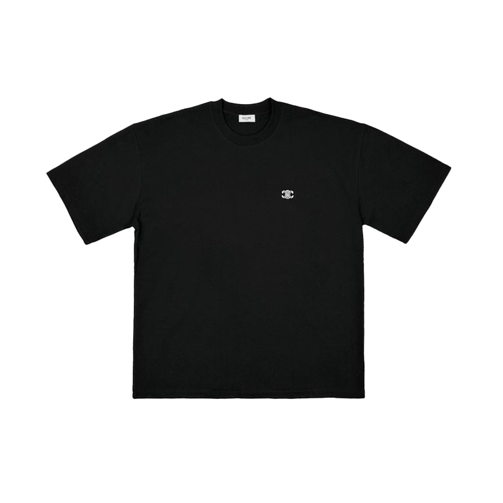 셀린느 트리옹프 자수 티셔츠 (국내배송)(2COLOR)(4SIZE,여성F)