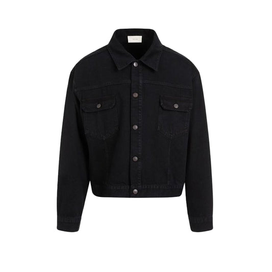 더 로우 오손 데님 재킷 블랙(국내배송)(당일배송)