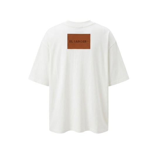 질 샌더 플러스 코튼 크루넥 티셔츠(국내배송)(당일배송)(2COLOR)