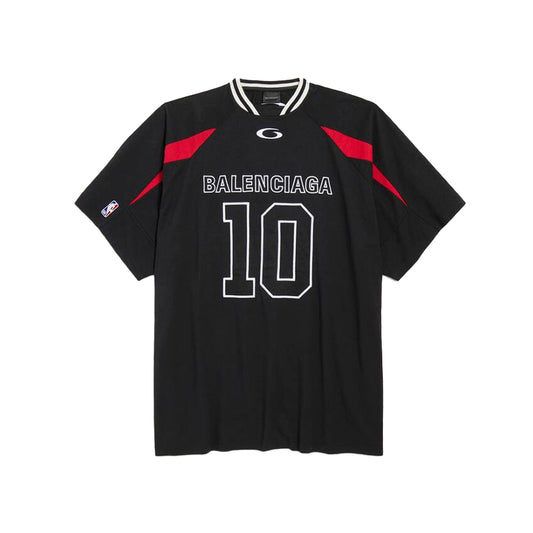 발렌시아가 x NBA 콜라보레이션 오버사이즈 티셔츠 블랙 멀티컬러(국내배송)(당일배송)