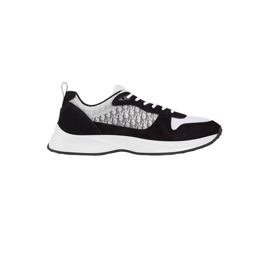 디올 B25 러너 스니커즈 블랙 스웨이드 화이트 테크니컬 메쉬 블랙 디올 오블리크 캔버스(국내배송)(당일배송)