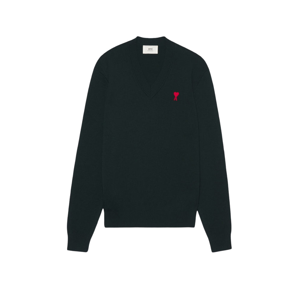 아미 드 꾀흐 하트로고 브이넥 울 스웨터(국내배송)(당일배송)(4COLOR)