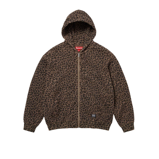슈프림 써멀 후드 집업 레오파드(국내배송)(당일배송)