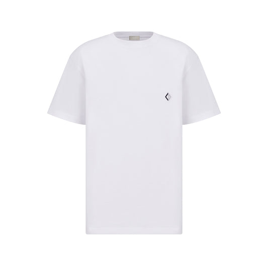 디올 CD 다이아몬드 릴렉스핏 티셔츠 화이트 오가닉 저지(국내배송)(당일배송)