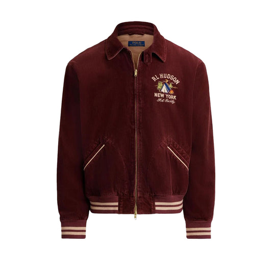 폴로 랄프 로렌 코듀로이 그래픽 트랙 재킷