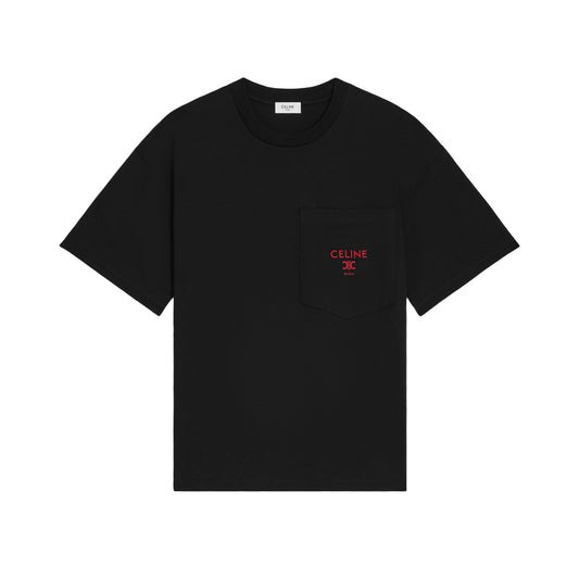 셀린느 코튼 저지 포켓 티셔츠 루즈 세리즈(국내배송)(당일배송)