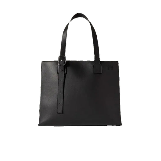 로에베 클래식 카프스킨 버클 호라이즌탈 토트 블랙