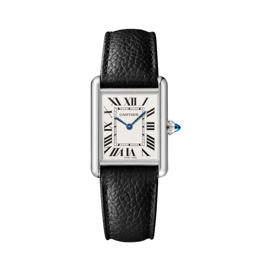 까르띠에 탱크 머스트 워치 카프스킨 블랙(2 SIZE)(F1)